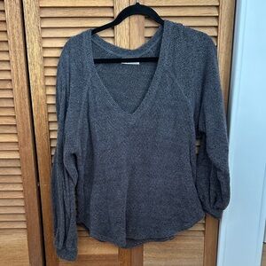 Urban Outfitters Charcoal V-Neck Sweater